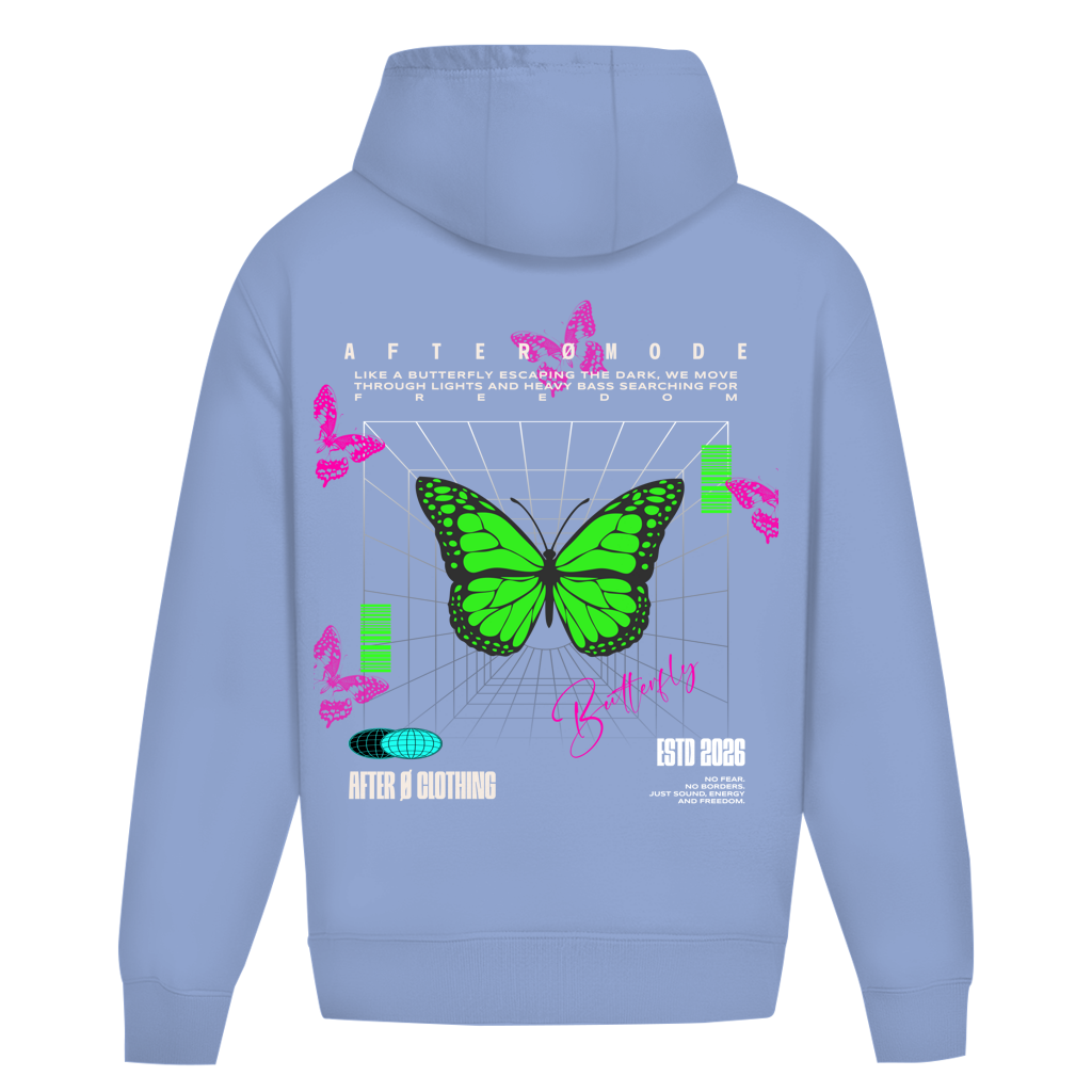 Butterfly Oversize Hoodie Ohne Kordel
