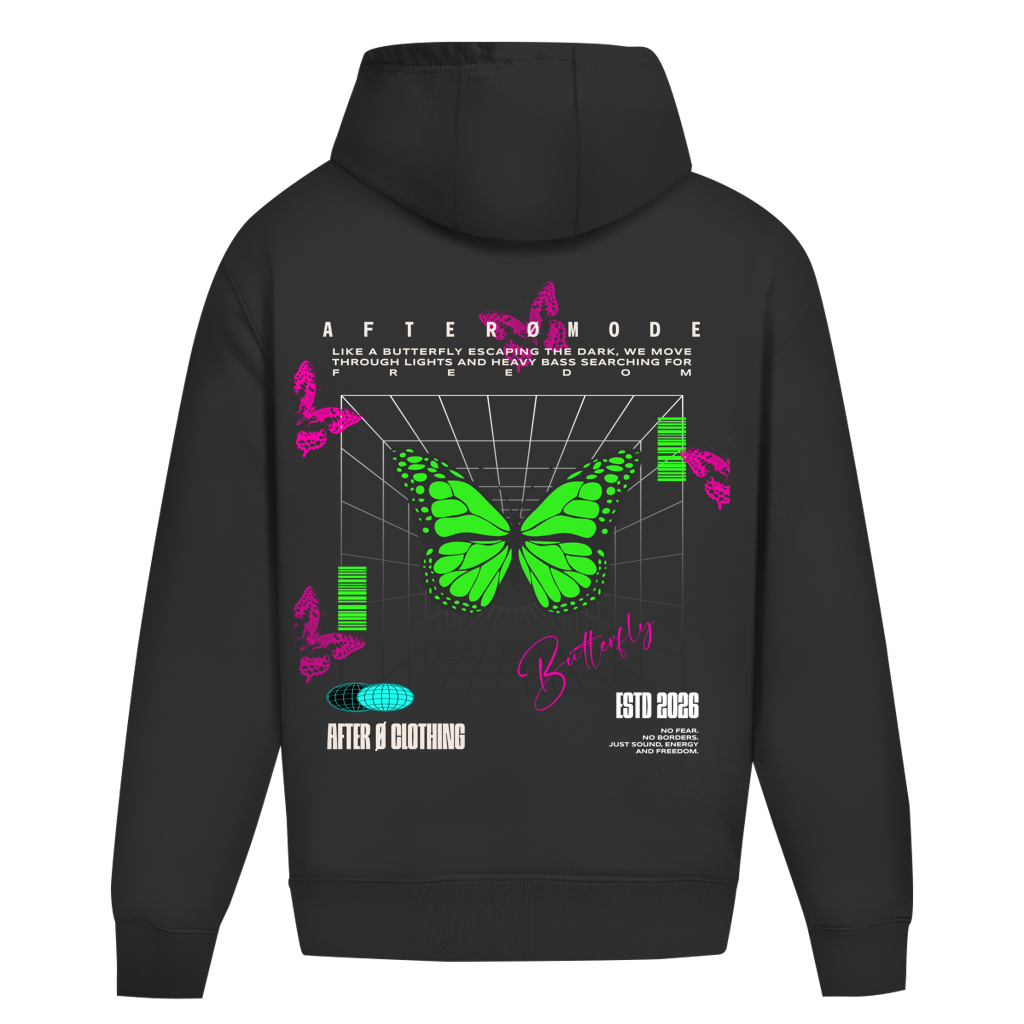 Butterfly – Oversize Hoodie, Rückansicht