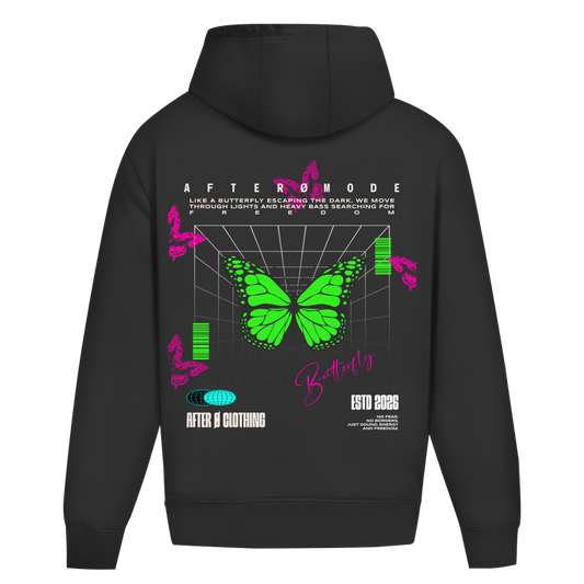Butterfly Oversize Hoodie Ohne Kordel