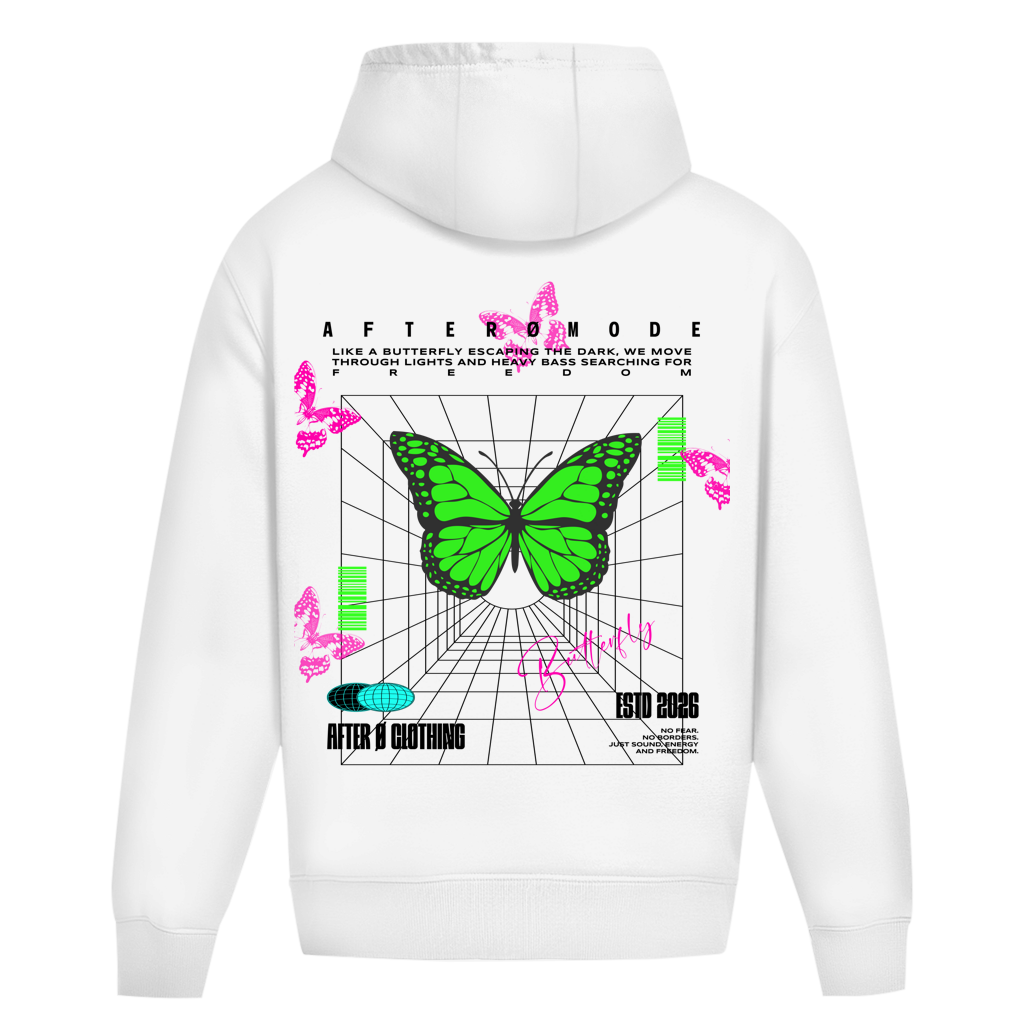 Butterfly Oversize Hoodie Ohne Kordel