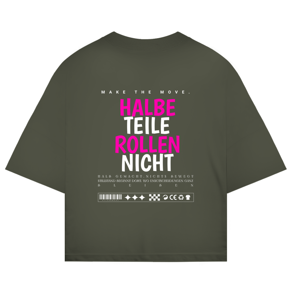 Halbe Teile Oversize T-Shirt