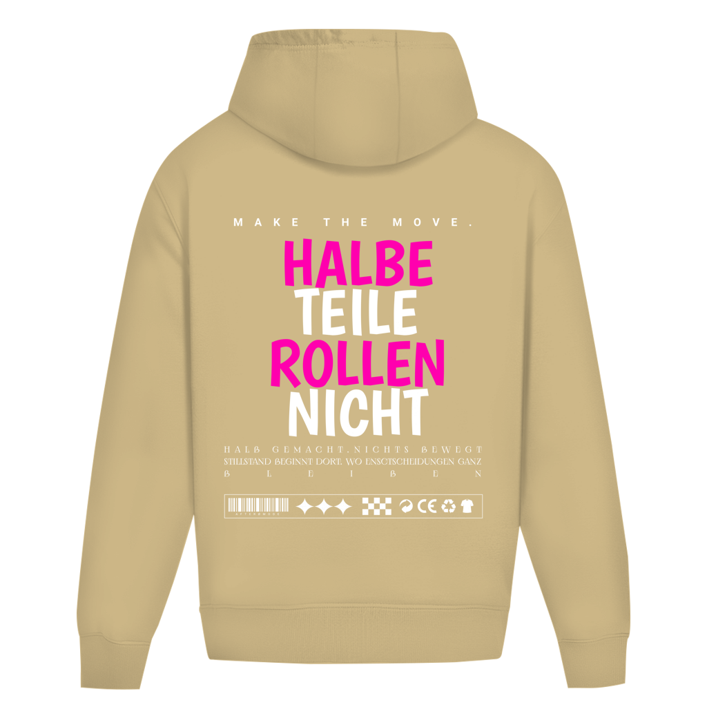 Halbe Teile Oversize Hoodie Ohne Kordel