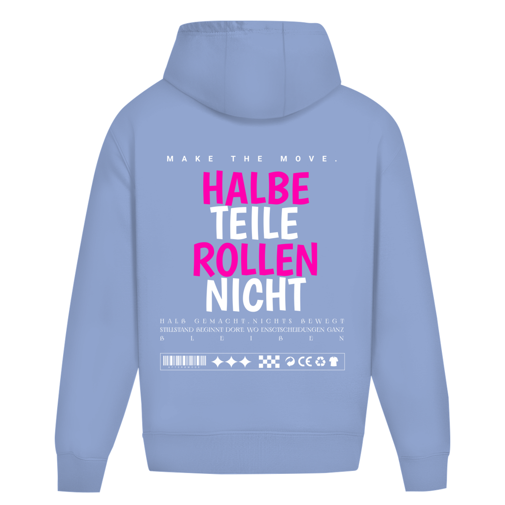 Halbe Teile Oversize Hoodie Ohne Kordel