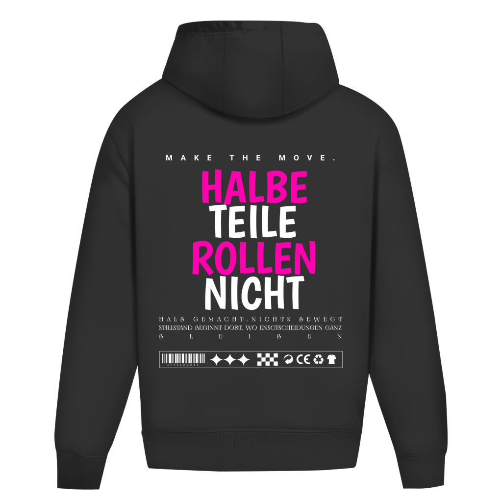 Halbe Teile Oversize Hoodie Ohne Kordel