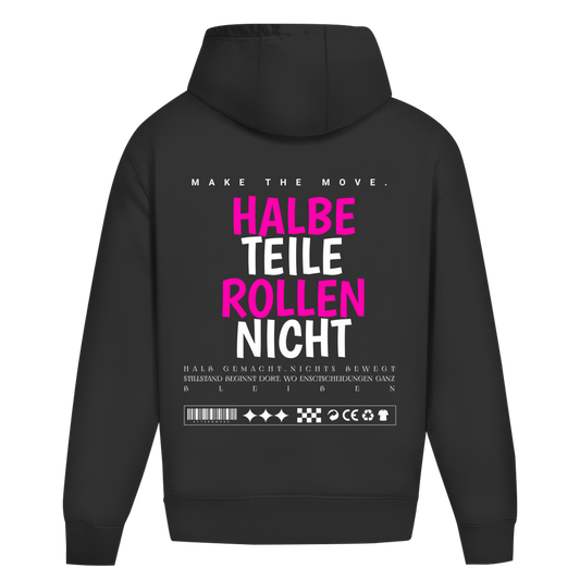 Halbe Teile Oversize Hoodie Ohne Kordel