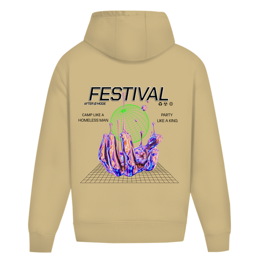 Festival Oversize Hoodie Ohne Kordel