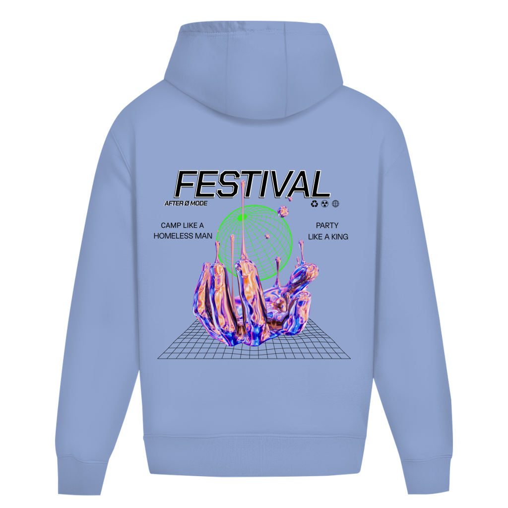 Festival Oversize Hoodie Ohne Kordel