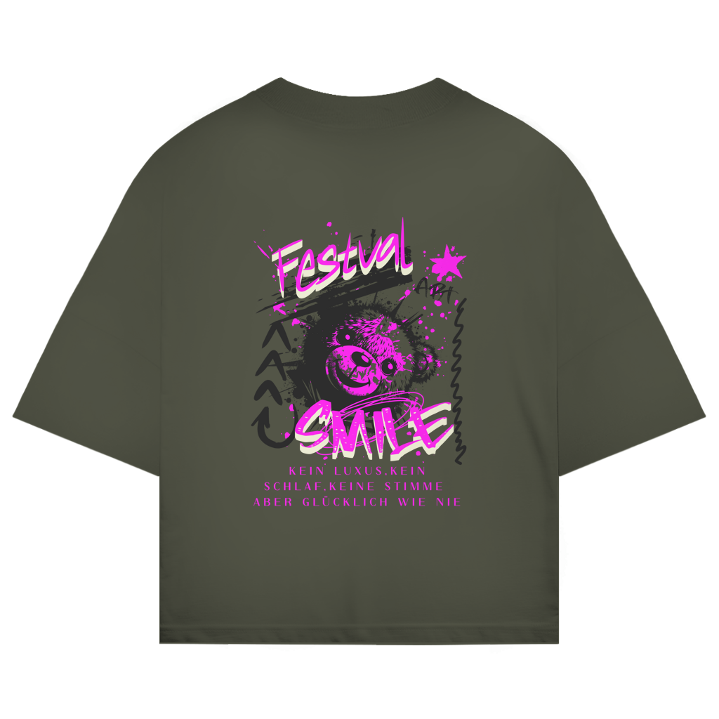 Festival  Smile Oversize T-Shirt