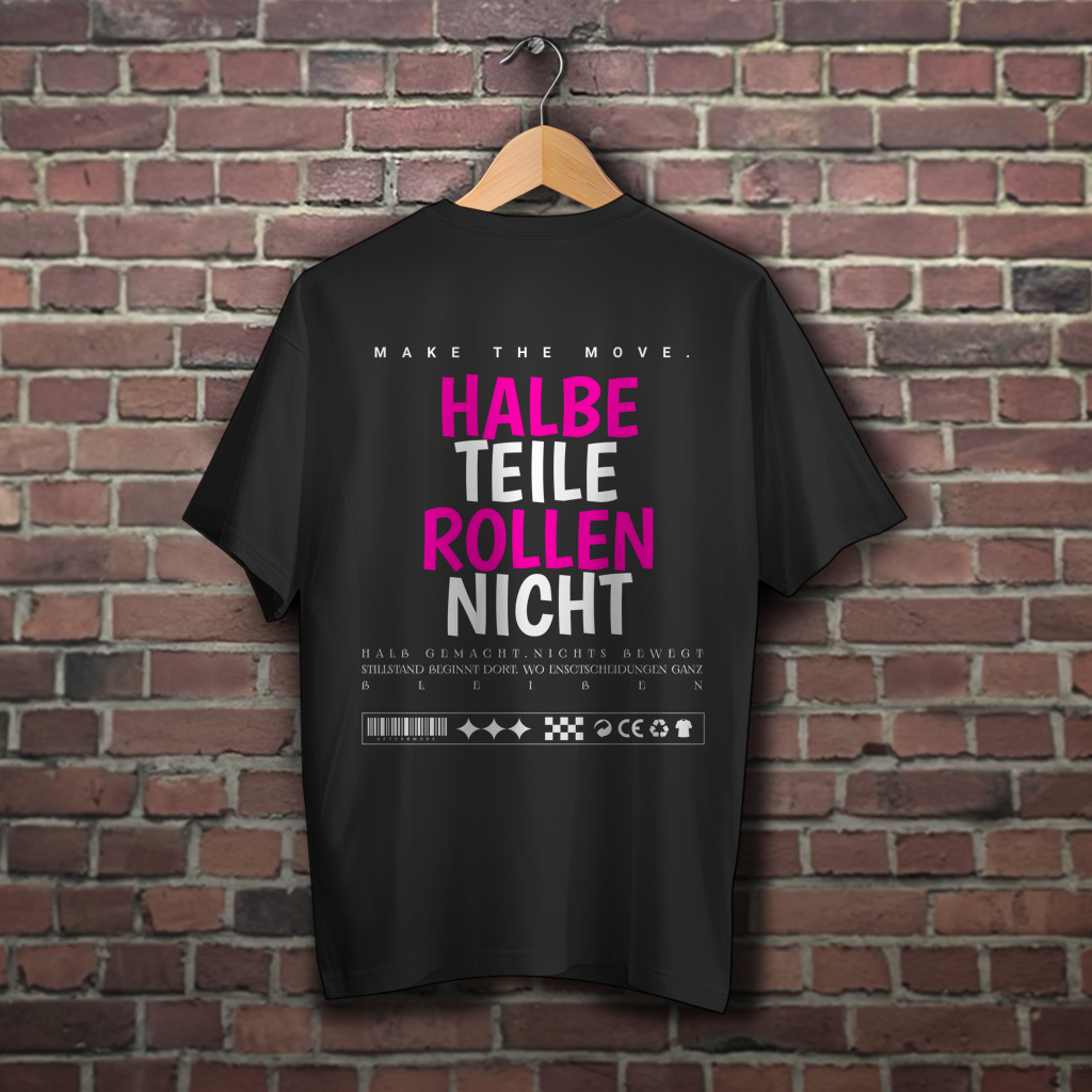 Oversize T-Shirt Halbe Teile