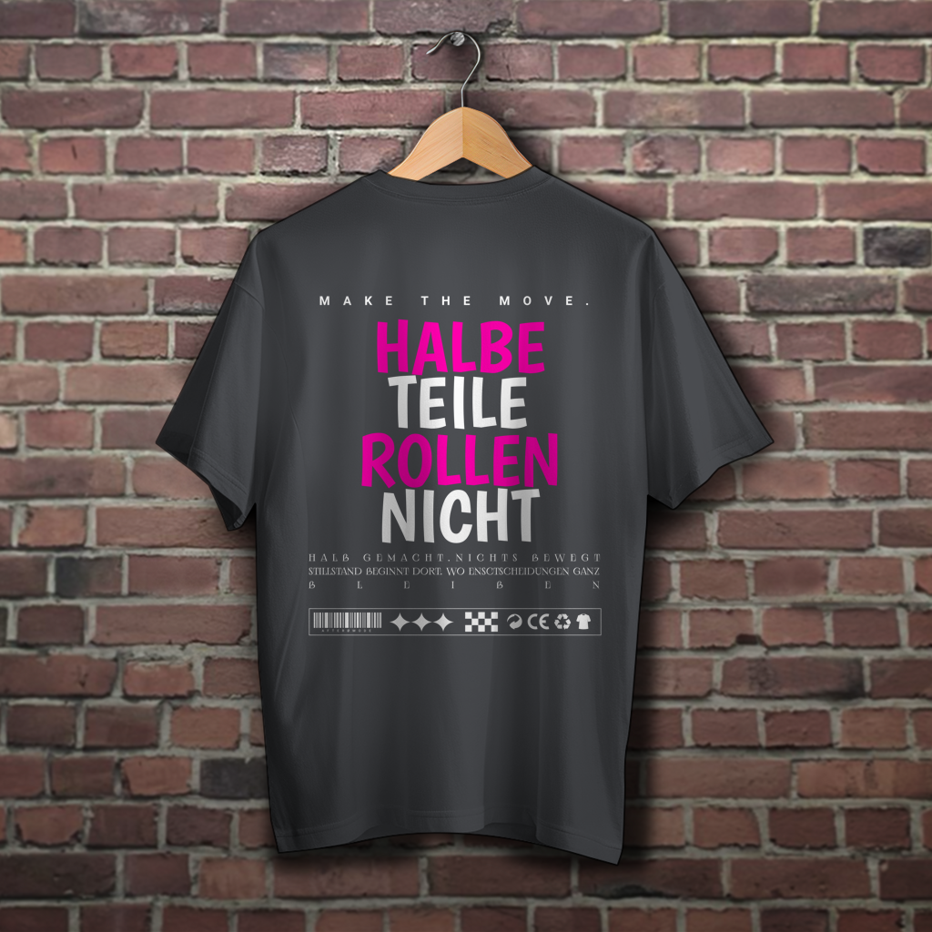 Oversize T-Shirt Halbe Teile