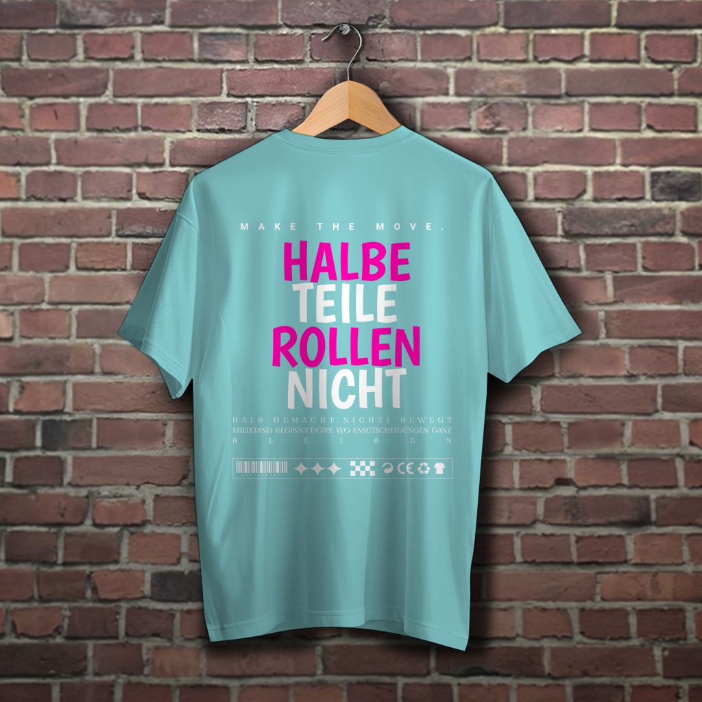 Oversize T-Shirt Halbe Teile
