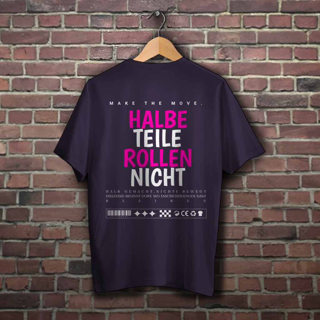 Oversize T-Shirt Halbe Teile