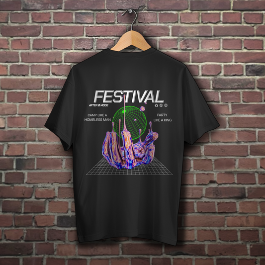 Festival – Oversize T-Shirt Herren, Rückansicht