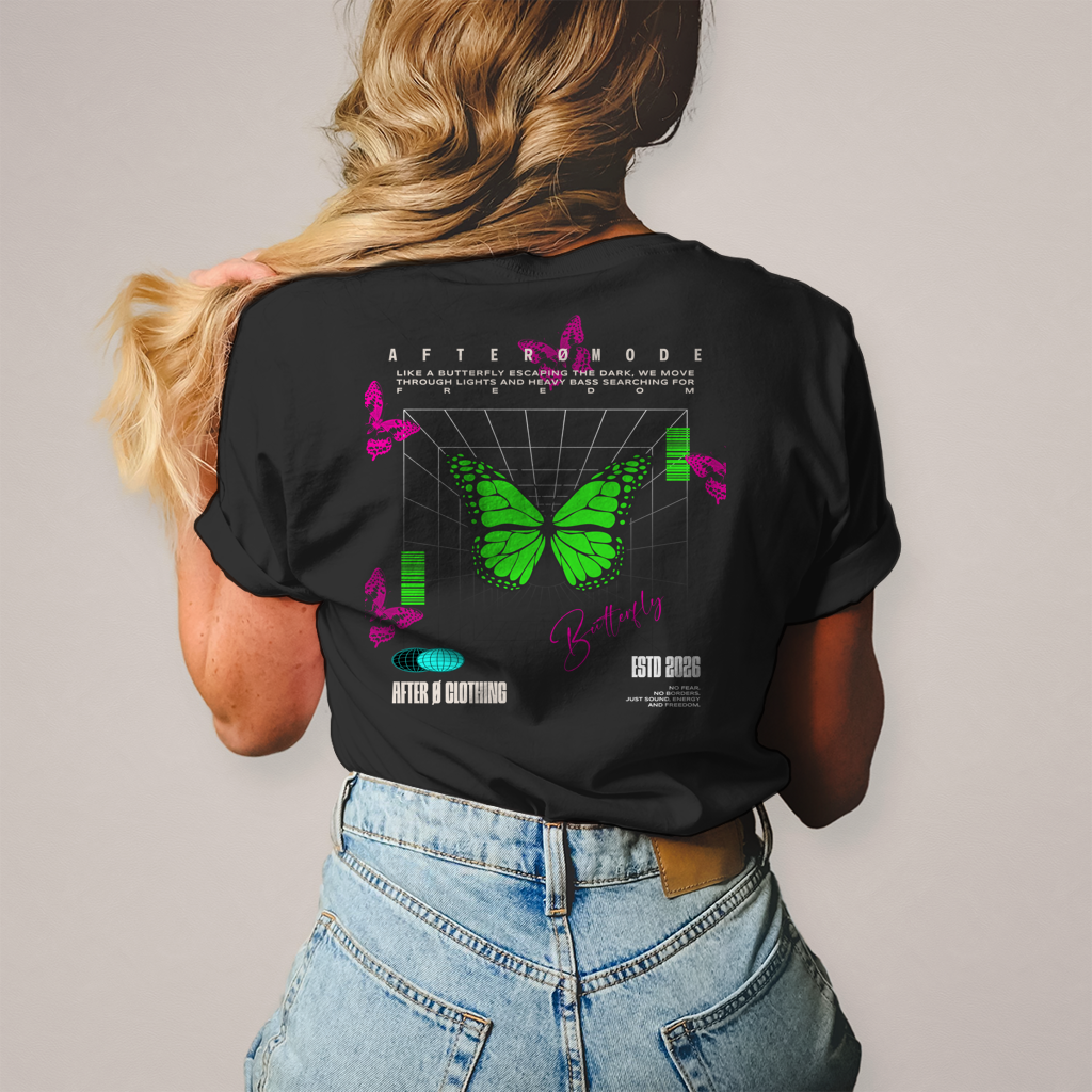 Butterfly – T-Shirt Damen, Rückansicht