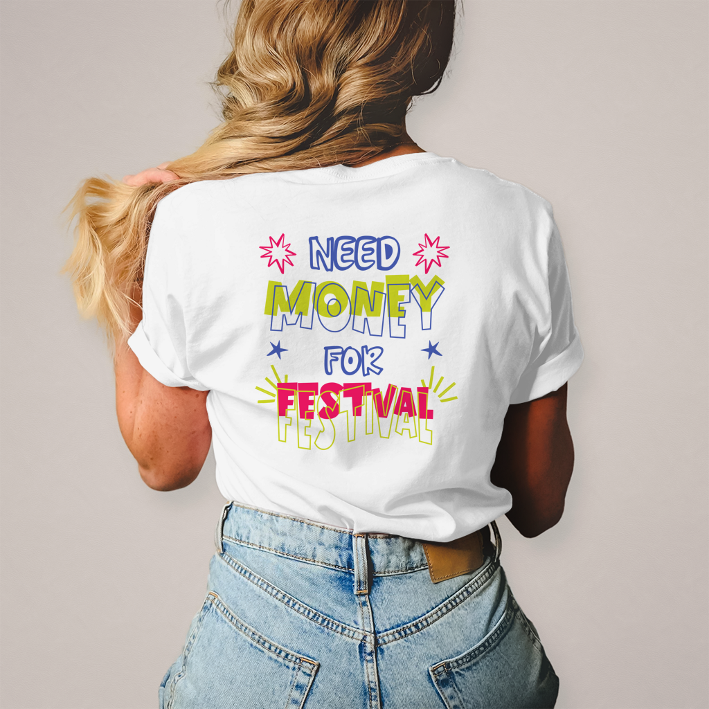 Need Money – T-Shirt Damen, Rückansicht