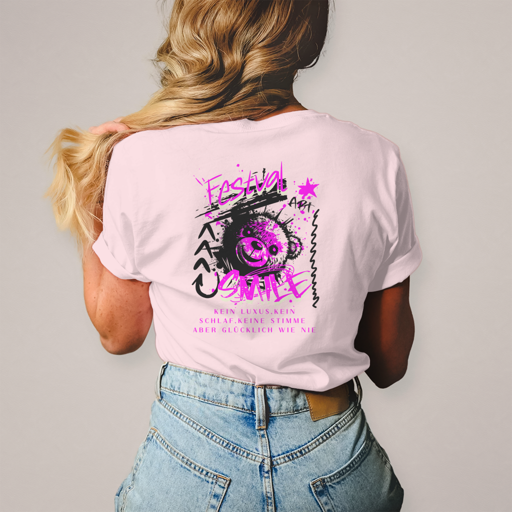 Festival Smile – T-Shirt Damen, Rückansicht