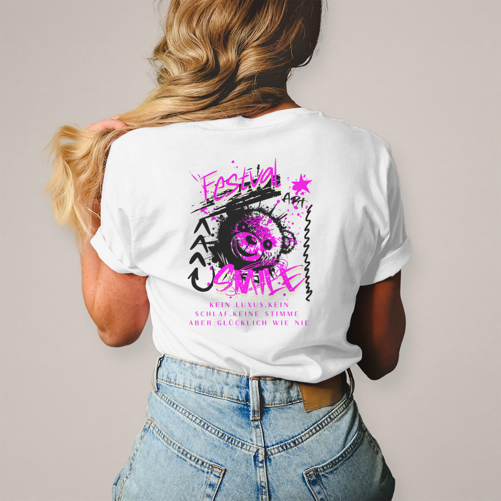 Festival Smile – T-Shirt Damen, Rückansicht