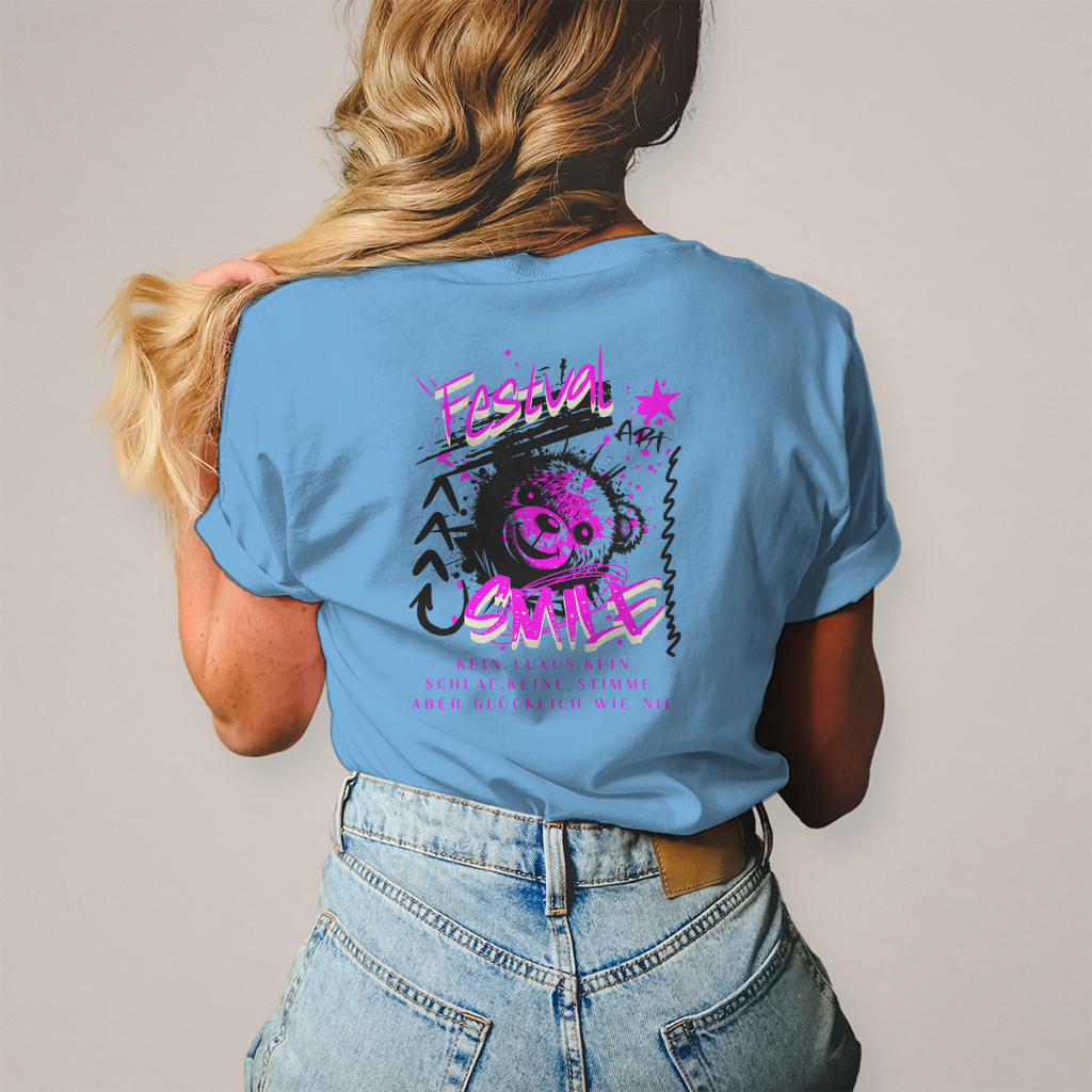 Festival Smile – T-Shirt Damen, Rückansicht