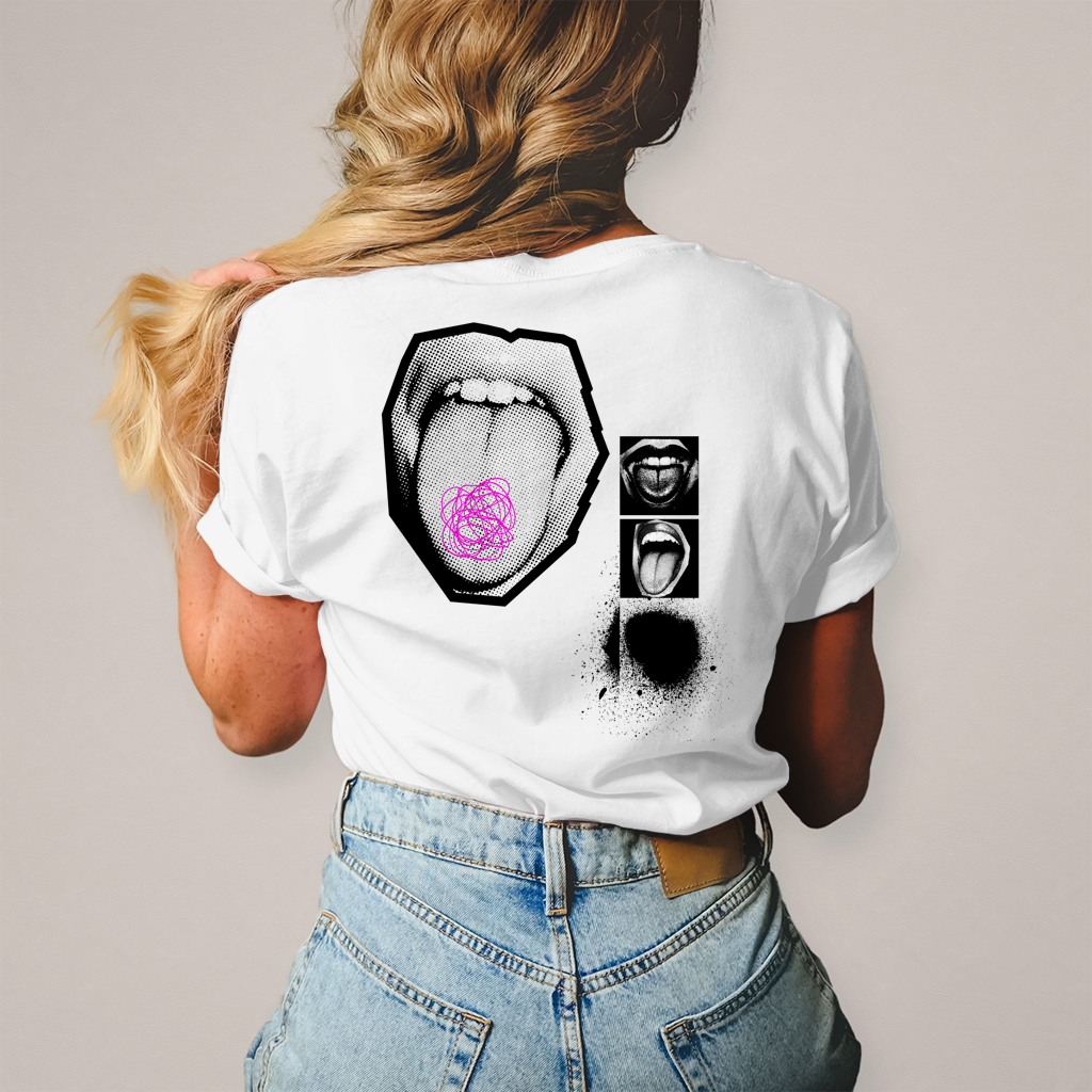 Tongue – T-Shirt Damen, Rückansicht