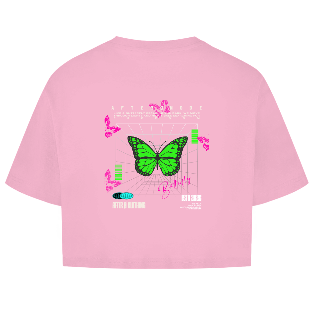 Butterfly – Oversize Crop Top Damen
