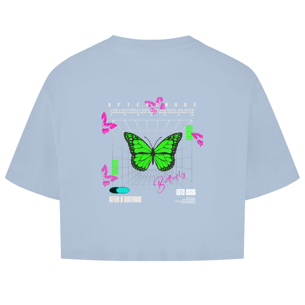 Butterfly – Oversize Crop Top Damen