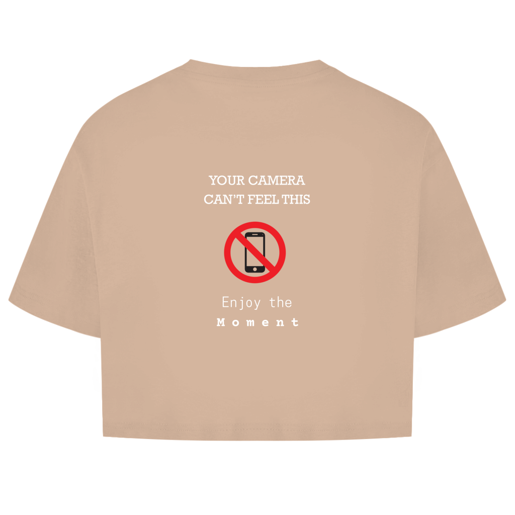 No Phone – Oversize Crop Top Damen