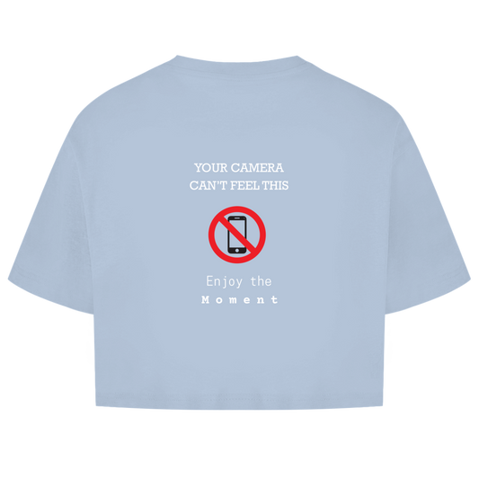 No Phone – Oversize Crop Top Damen