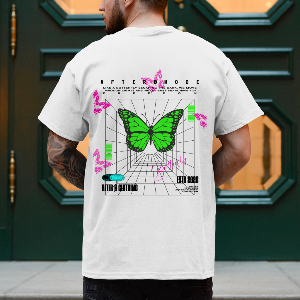 Butterfly – T-Shirt Herren, Rückansicht