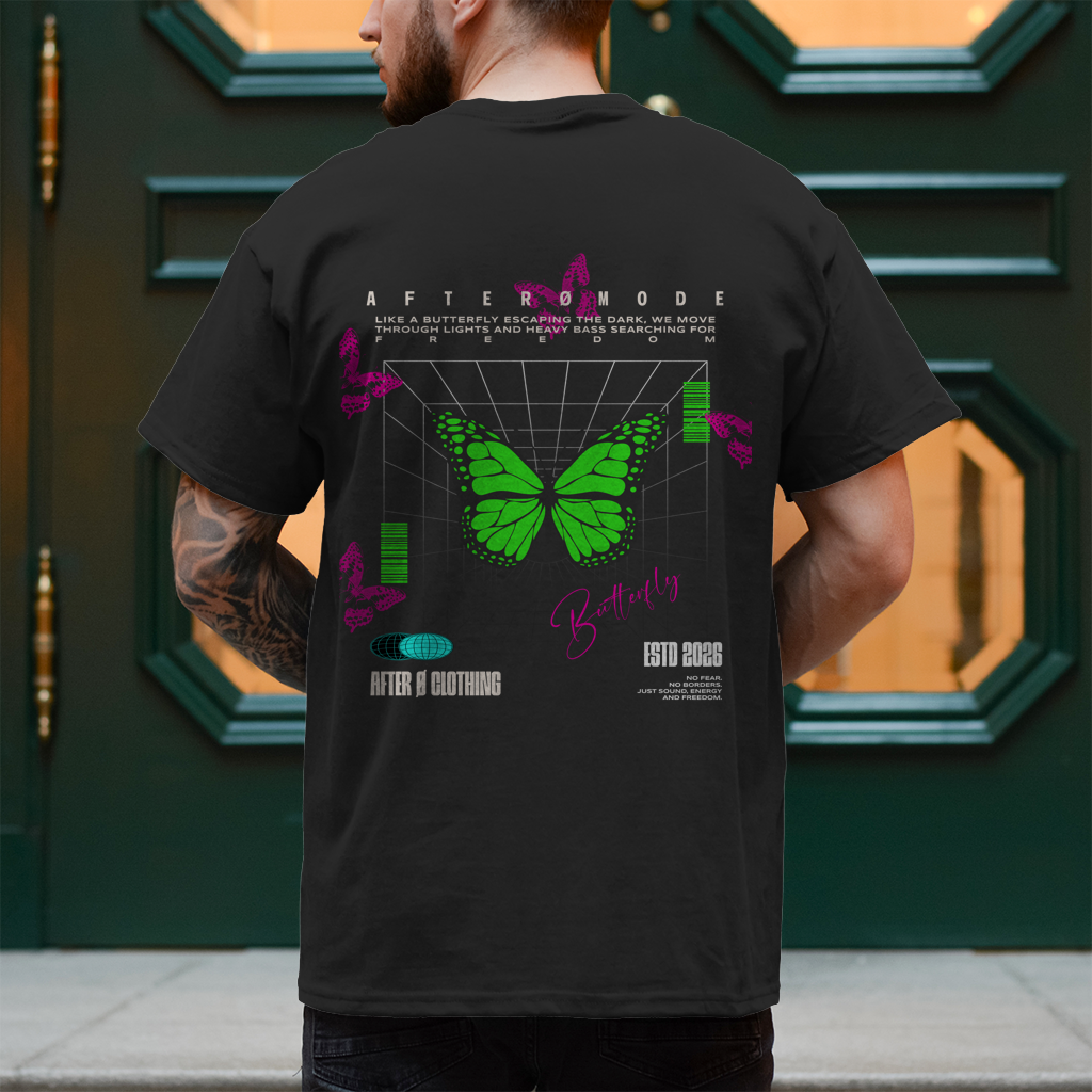 Butterfly – T-Shirt Herren, Rückansicht