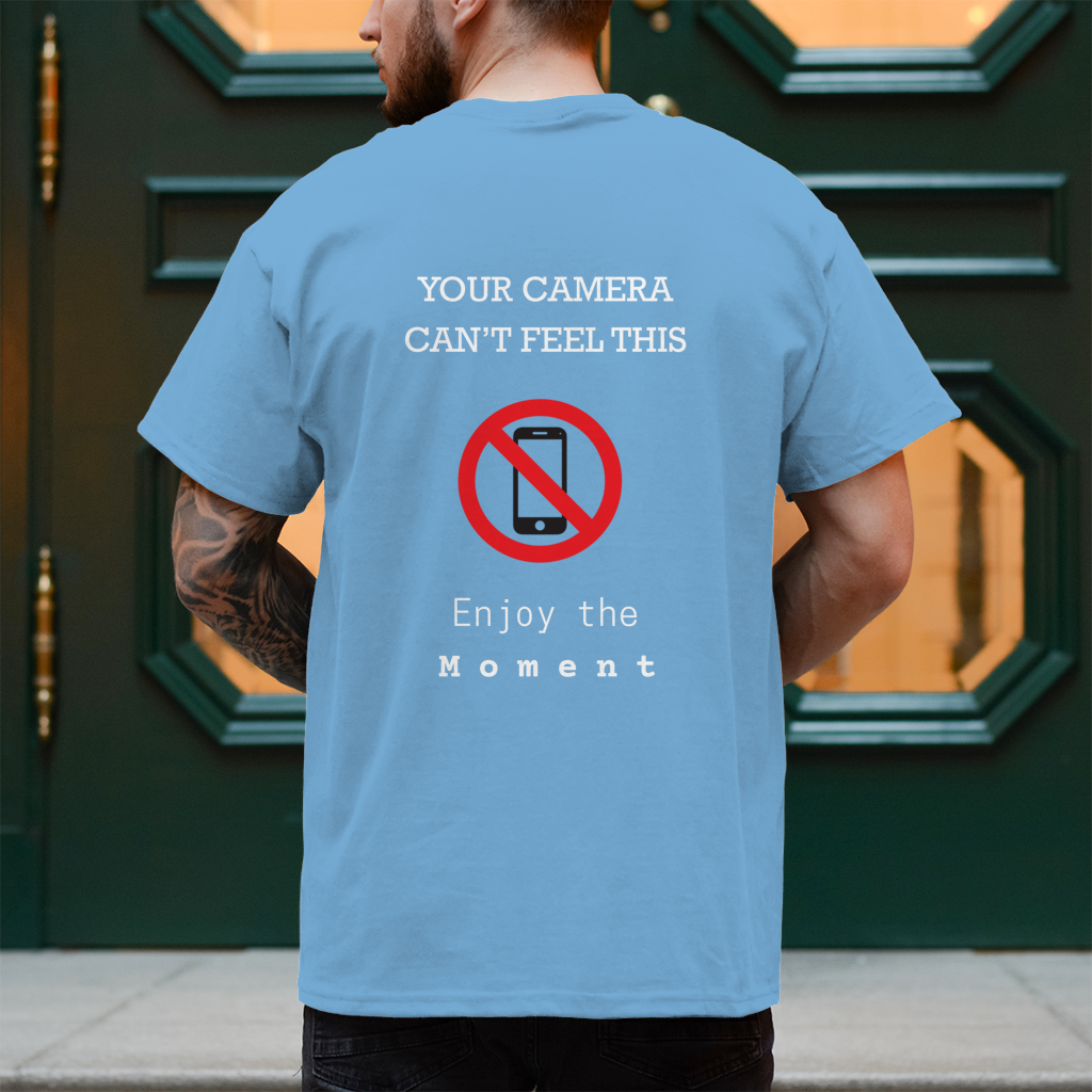 No Phone – T-Shirt Herren, Rückansicht