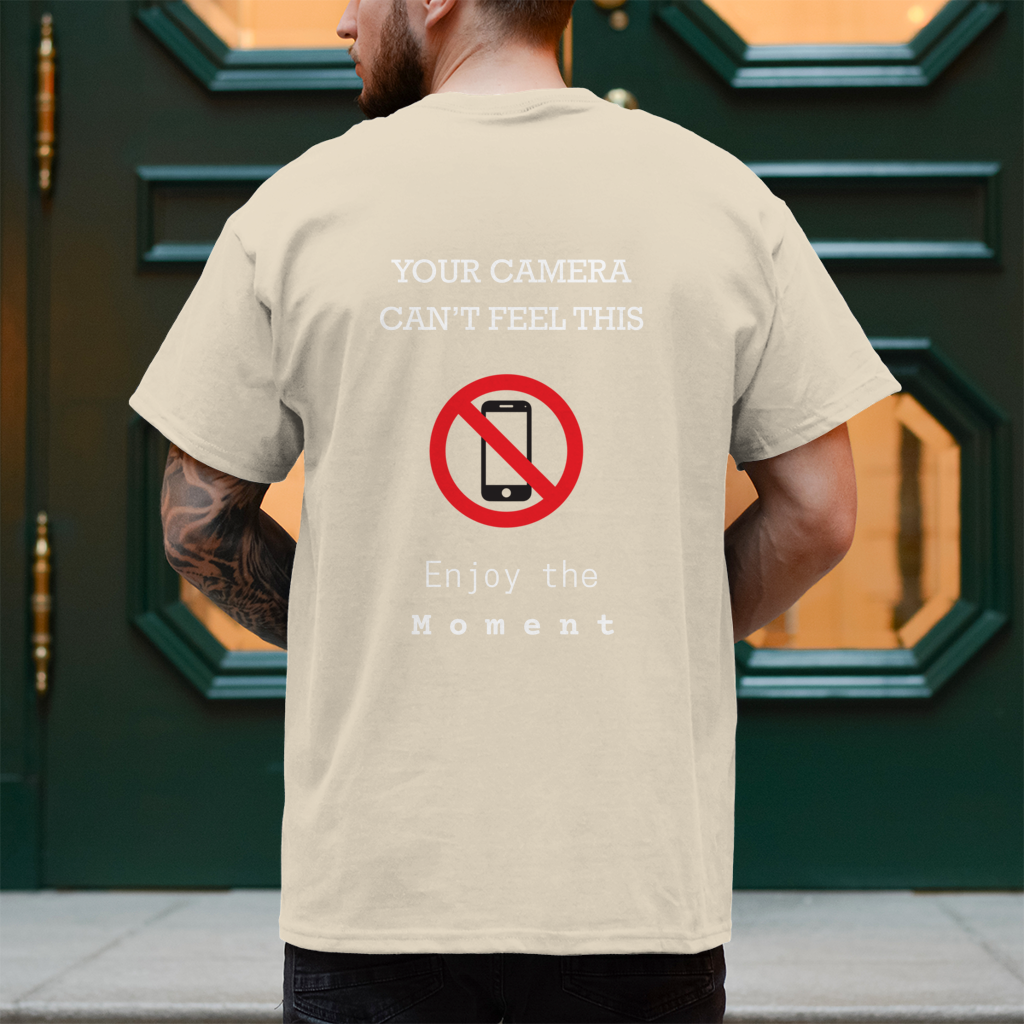 No Phone – T-Shirt Herren, Rückansicht