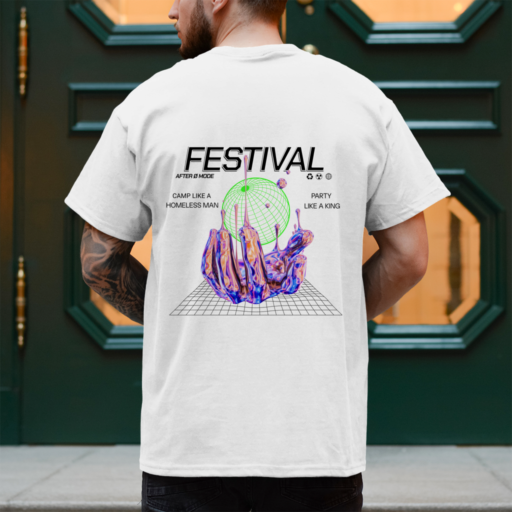 Festival – T-Shirt Herren, Rückansicht