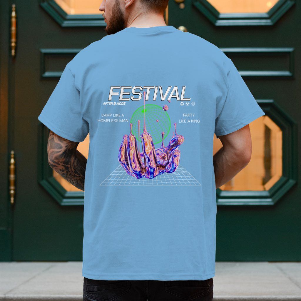 Festival – T-Shirt Herren, Rückansicht