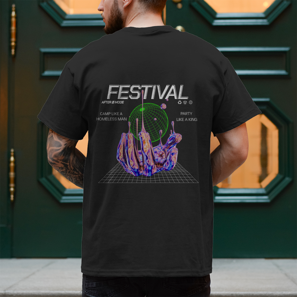 Festival – T-Shirt Herren, Rückansicht