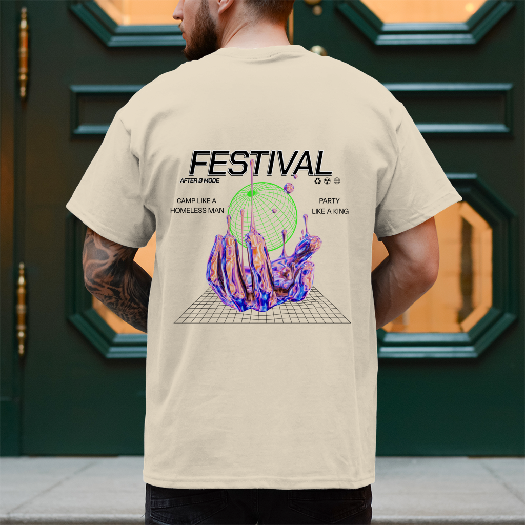 Festival – T-Shirt Herren, Rückansicht