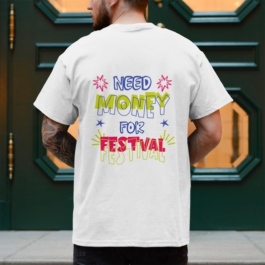 Need Money – T-Shirt Herren, Rückansicht