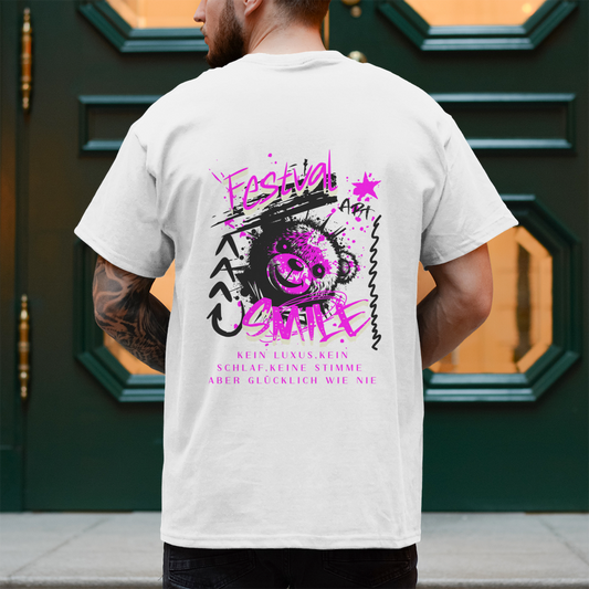 Festival Smile – T-Shirt Herren, Rückansicht