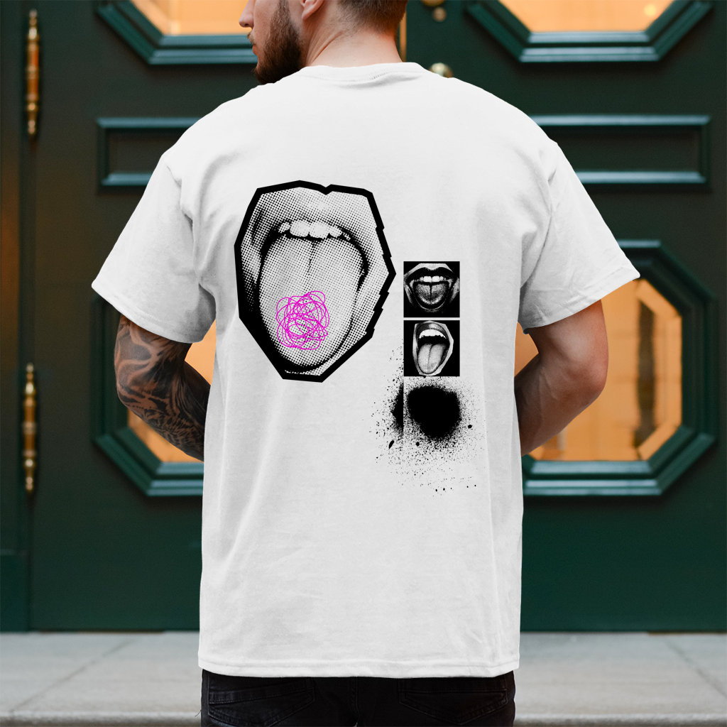 Tongue – T-Shirt Herren, Rückansicht