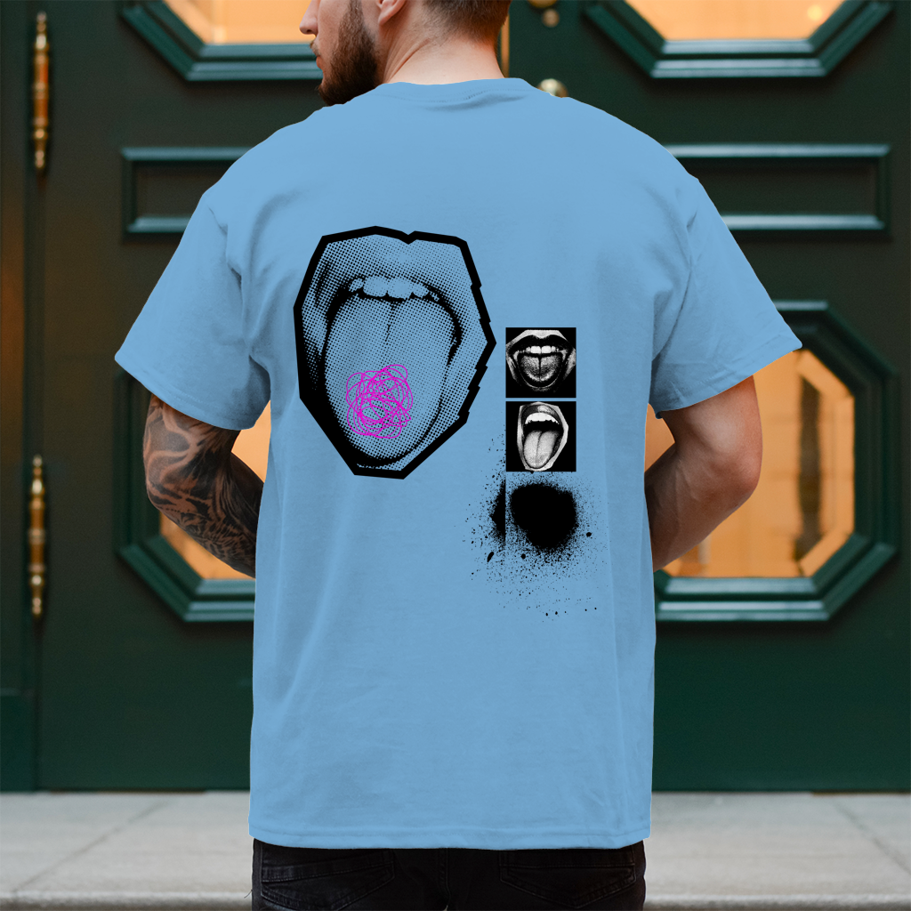Tongue – T-Shirt Herren, Rückansicht