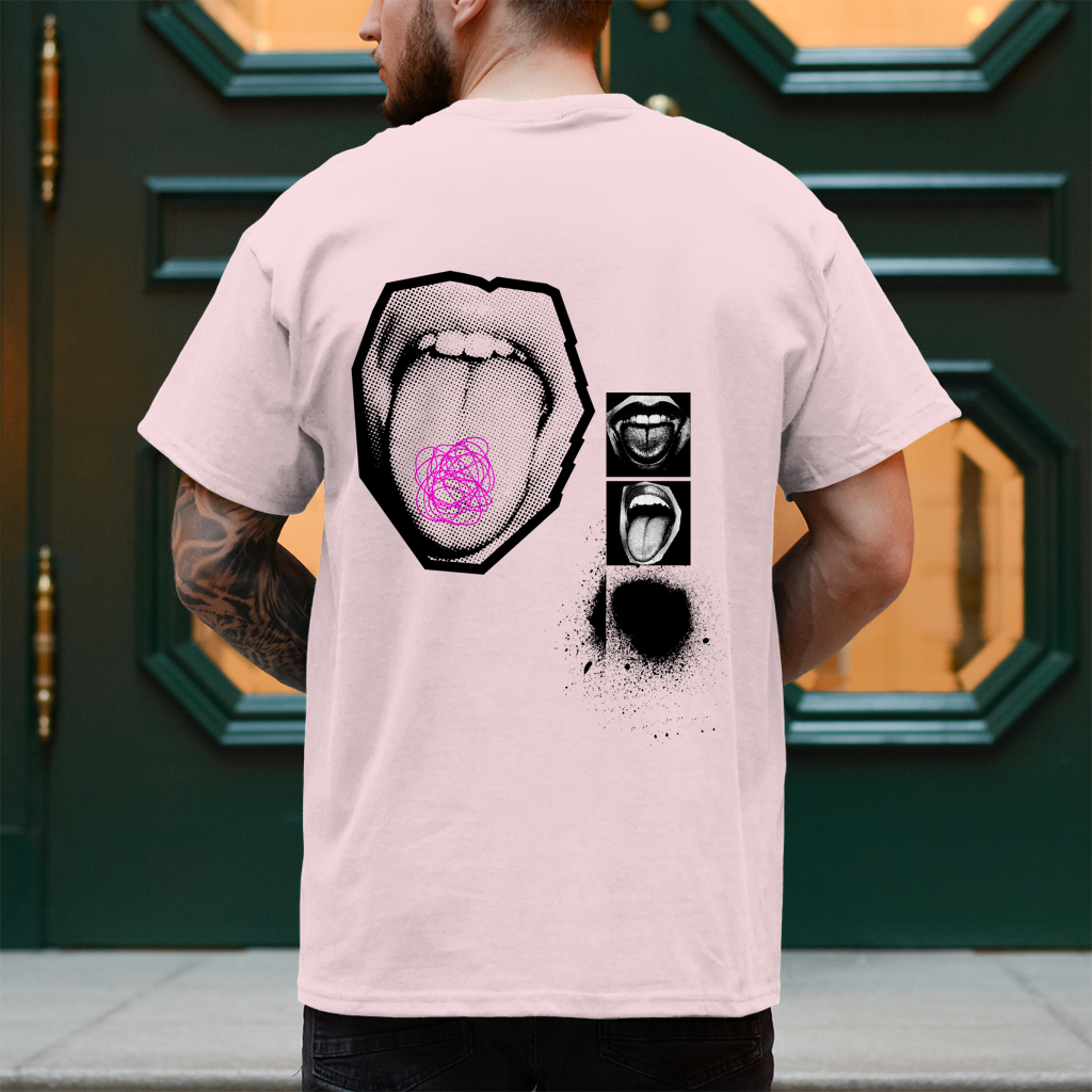 Tongue – T-Shirt Herren, Rückansicht