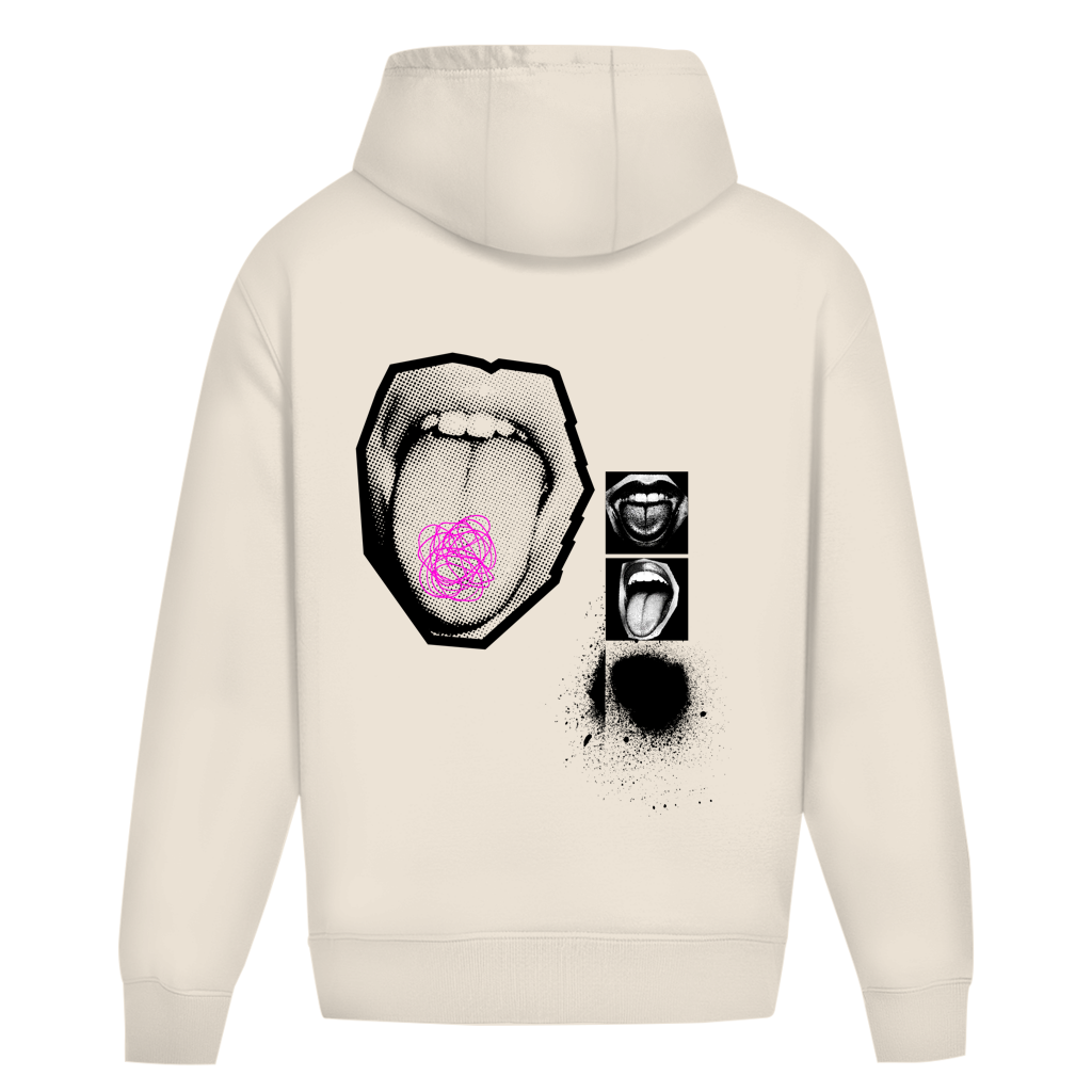 Tongue – Oversize Hoodie, Rückansicht