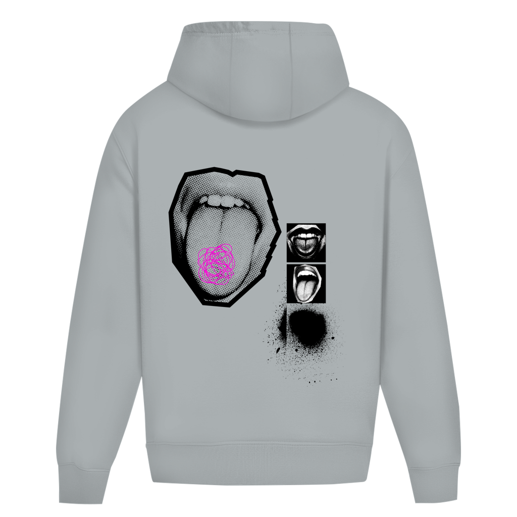 Tongue – Oversize Hoodie, Rückansicht