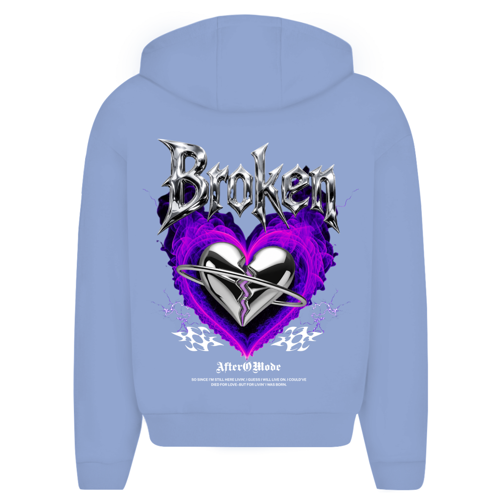 Broken Heart – Oversize Zipper Hoodie Herren