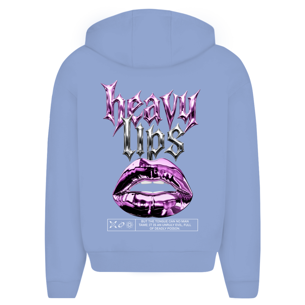 Heavy Lips – Oversize Zipper Hoodie Herren