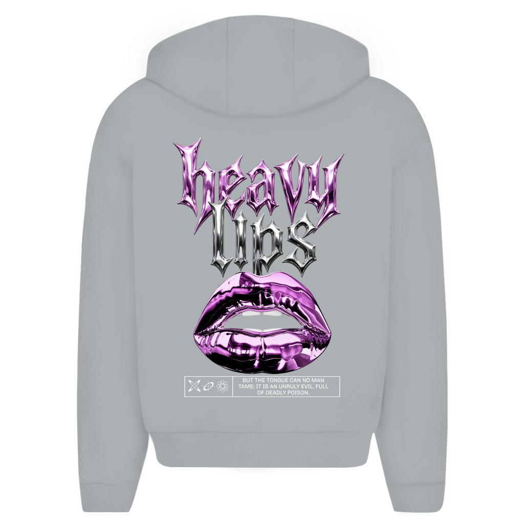 Heavy Lips – Oversize Zipper Hoodie Herren