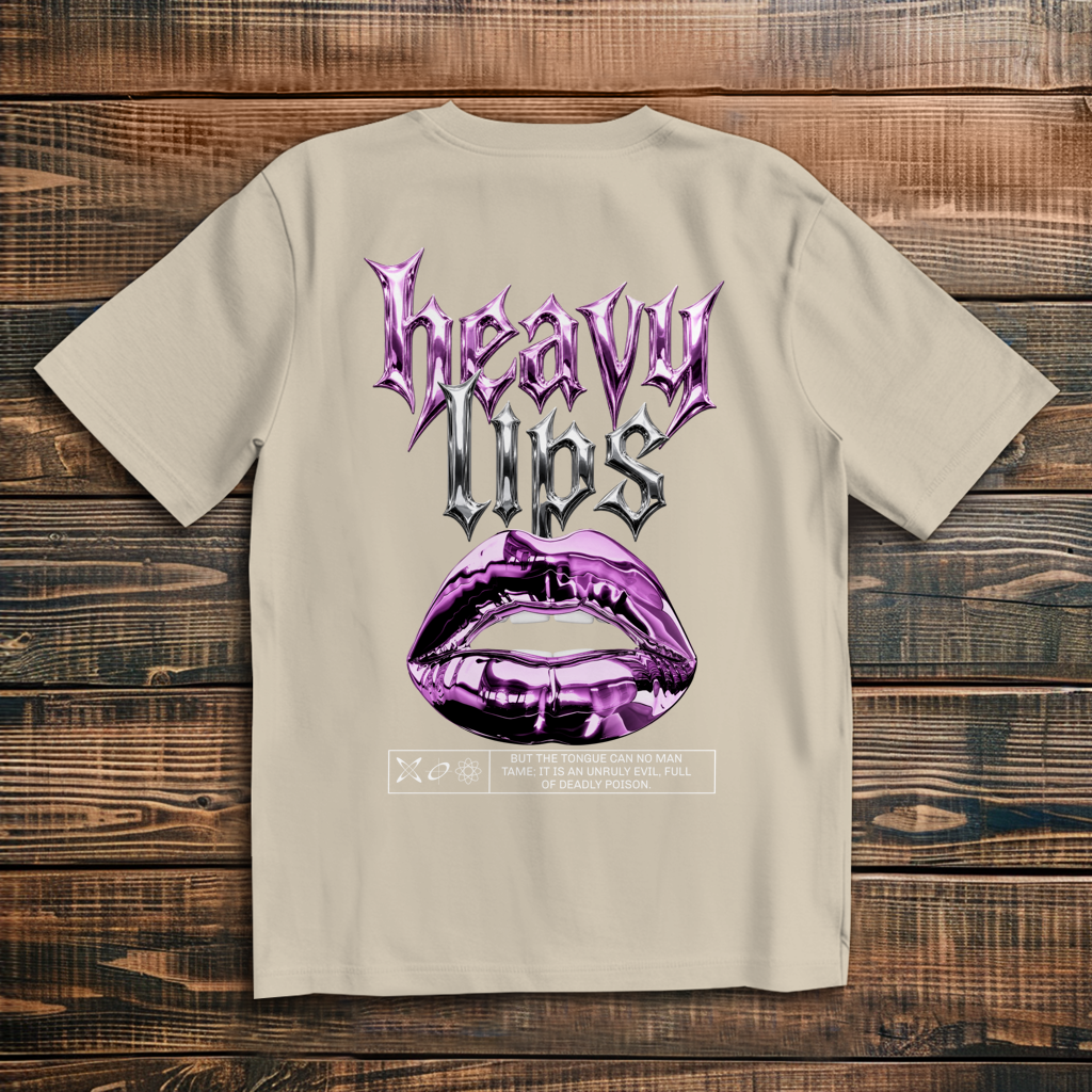 Heavy Lips – Oversize T-Shirt Herren