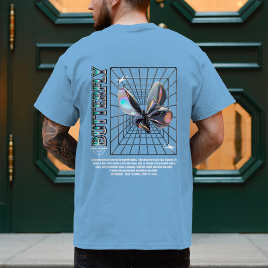 Chrome Butterfly – T-Shirt Herren
