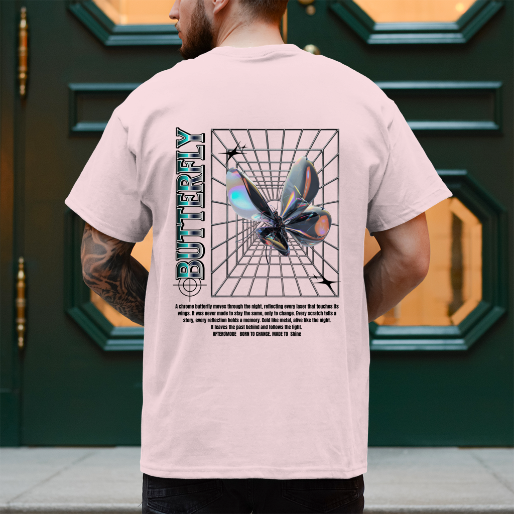 Chrome Butterfly – T-Shirt Herren