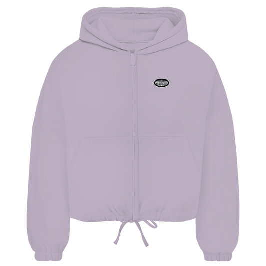 Chrome Butterfly – Zipper Hoodie Damen