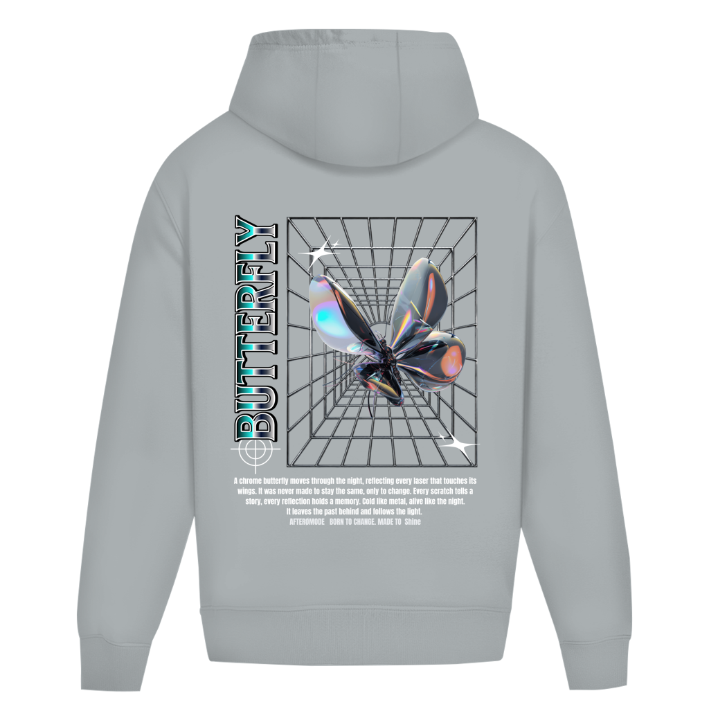 Chrome Butterfly – Oversize Hoodie
